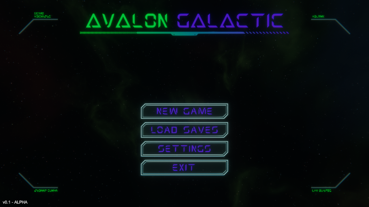 Main Menu Screen